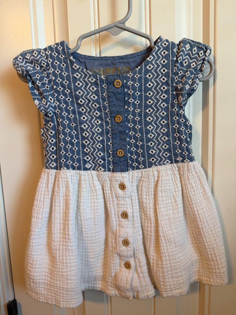 Genuine Kids by Oshkosh eyelet embroidered dress 18mo